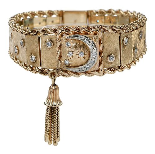14KT. DIAMOND COVERED