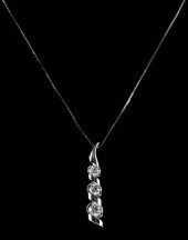 14KT. DIAMOND NECKLACEpendant,