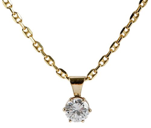 14KT. DIAMOND NECKLACEpendant