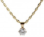 14KT. DIAMOND NECKLACEpendant
