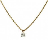 14KT. DIAMOND NECKLACEpendant
