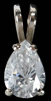 14KT. DIAMOND PENDANTpear shap