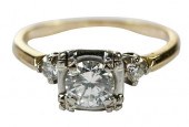14KT. DIAMOND RINGcenter round