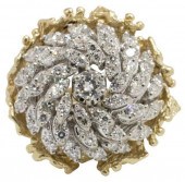 14KT GOLD 1.46CTTW DIAMOND CLU