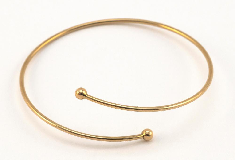 14KT GOLD BYPASS BANGLE BRACELET