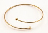 14KT GOLD BYPASS BANGLE BRACEL