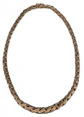 14KT. GOLD FANCY LINK NECKLACE