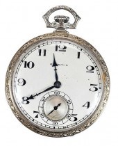 14KT. HAMILTON POCKET WATCH WI