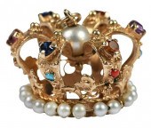 14KT. MULTI GEMSTONE AND PEARL