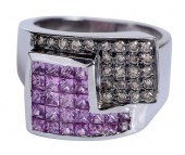 14KT. PINK SAPPHIRE AND CHAMPA