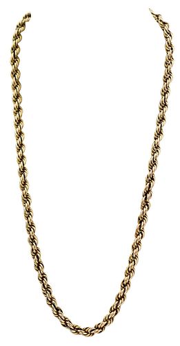 14KT. ROPE CHAINrope chain,