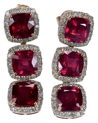 14KT. RUBY AND DIAMOND