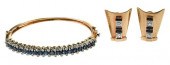 14KT. SAPPHIRE AND DIAMOND BRA
