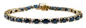 14KT. SAPPHIRE AND DIAMOND BRA