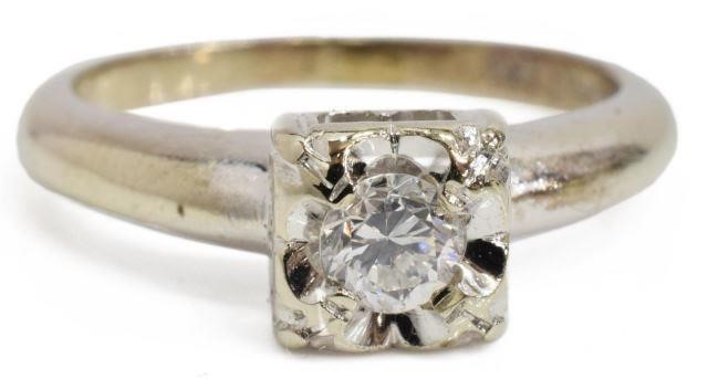 14KT WHITE GOLD 0.20CT DIAMOND