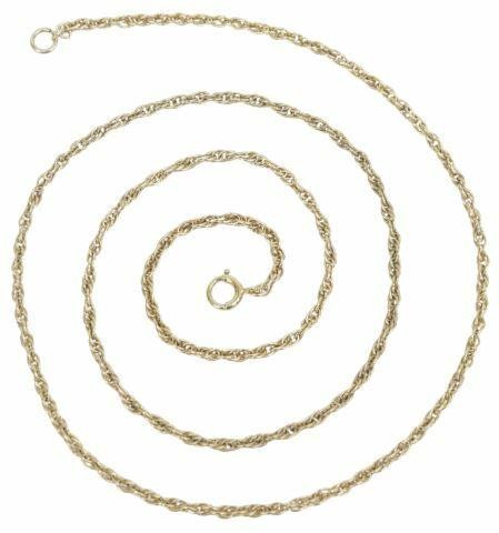 14KT YELLOW GOLD ROPE CHAIN