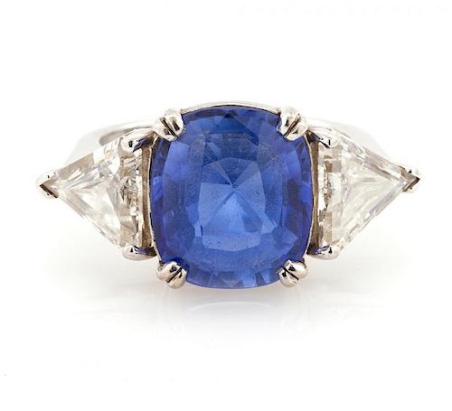 14KWG 6.72CT CEYLON SAPPHIRE AND