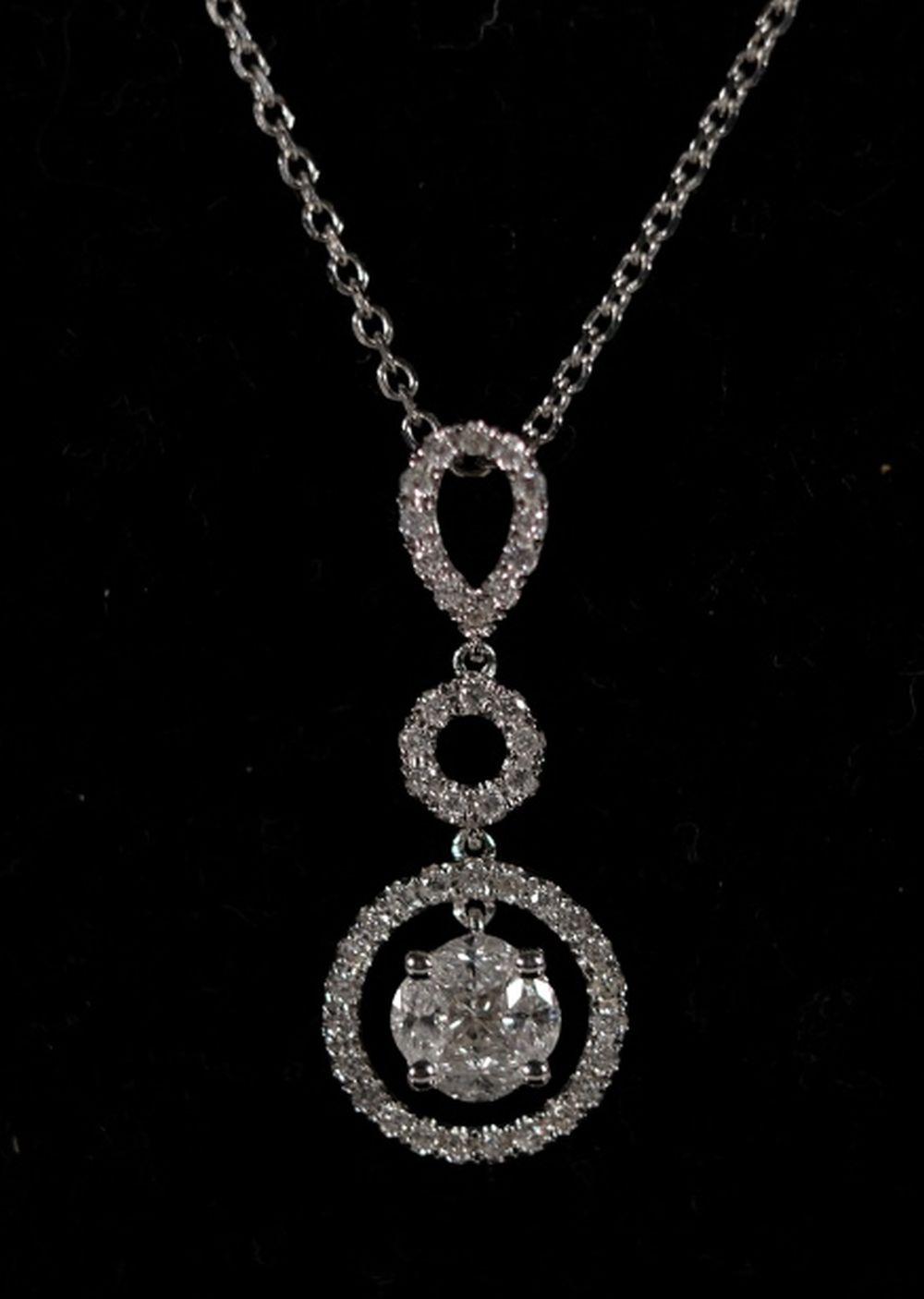 14KWG W/ 18K & DIAMOND HALO STYLE