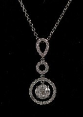 14KWG W/ 18K & DIAMOND HALO ST