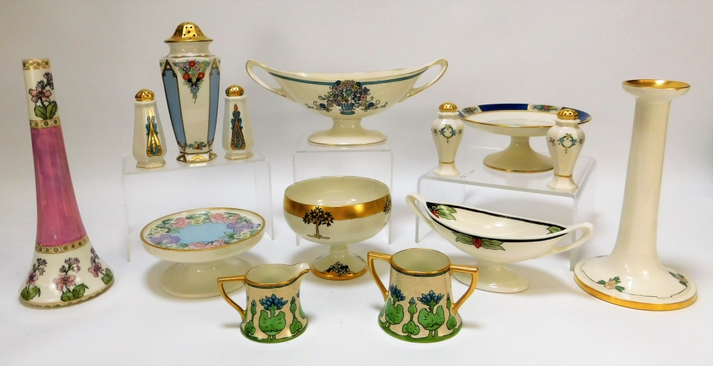 14PC AMERICAN BELLEEK PORCELAIN