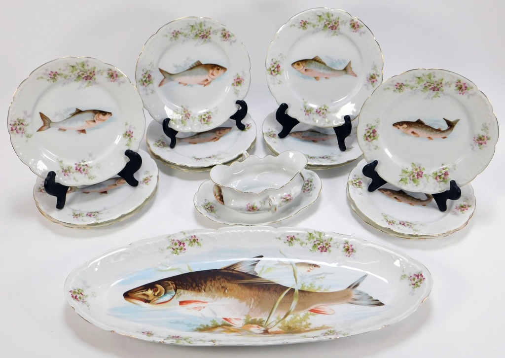 14PC CARLSBAD AUSTRIA PORCELAIN
