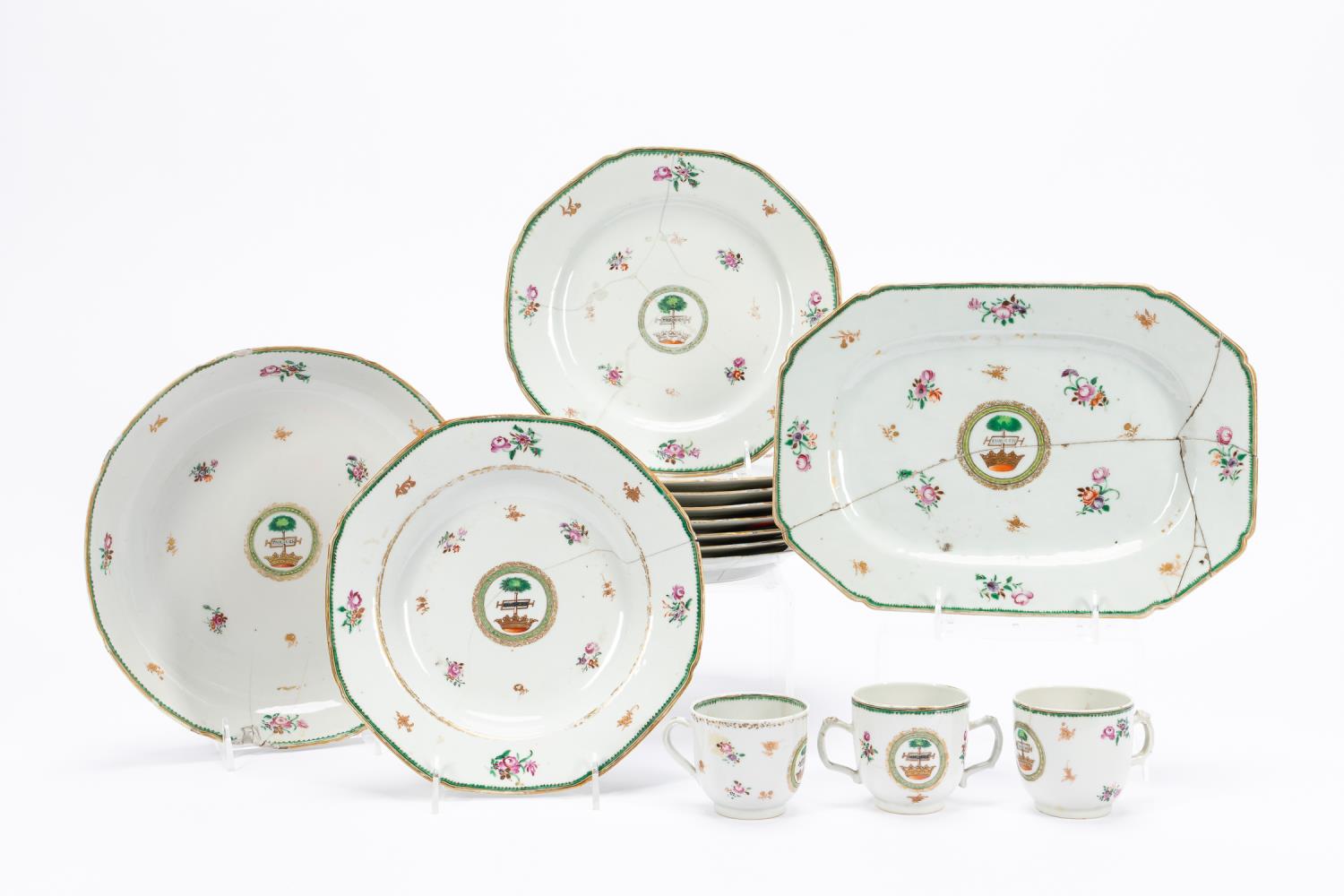 14PC CHINESE EXPORT ARMORIAL