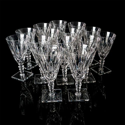 14PC HAWKES CRYSTAL WATER GOBLETS