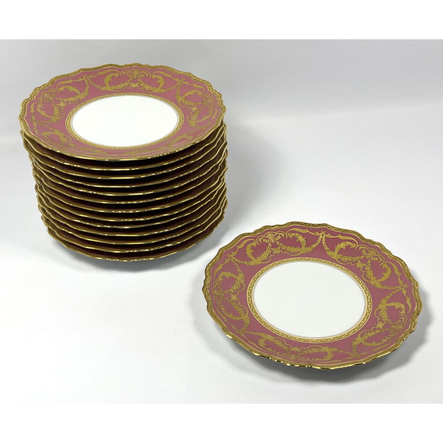 14pc LIMOGES France Lunch Plates.