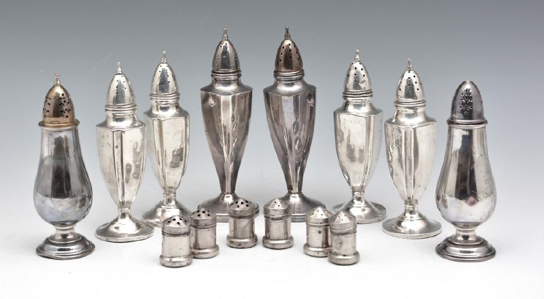 14PC LOT OF STERLING SILVER SALT