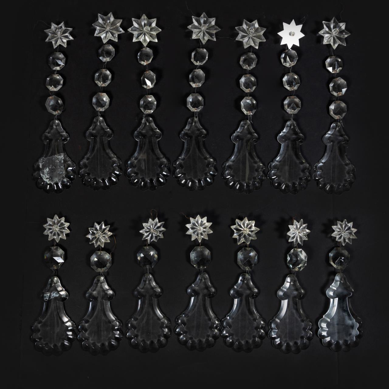 14PC SET OF COLORLESS CRYSTAL