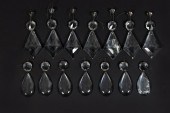 14PC SET OF FACETED & SMOOTH C