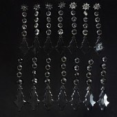 14PC SET OF FACETED CRYSTAL CH
