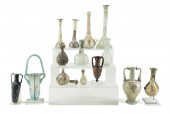 14PCS ROMAN GLASS VESSELS INCL