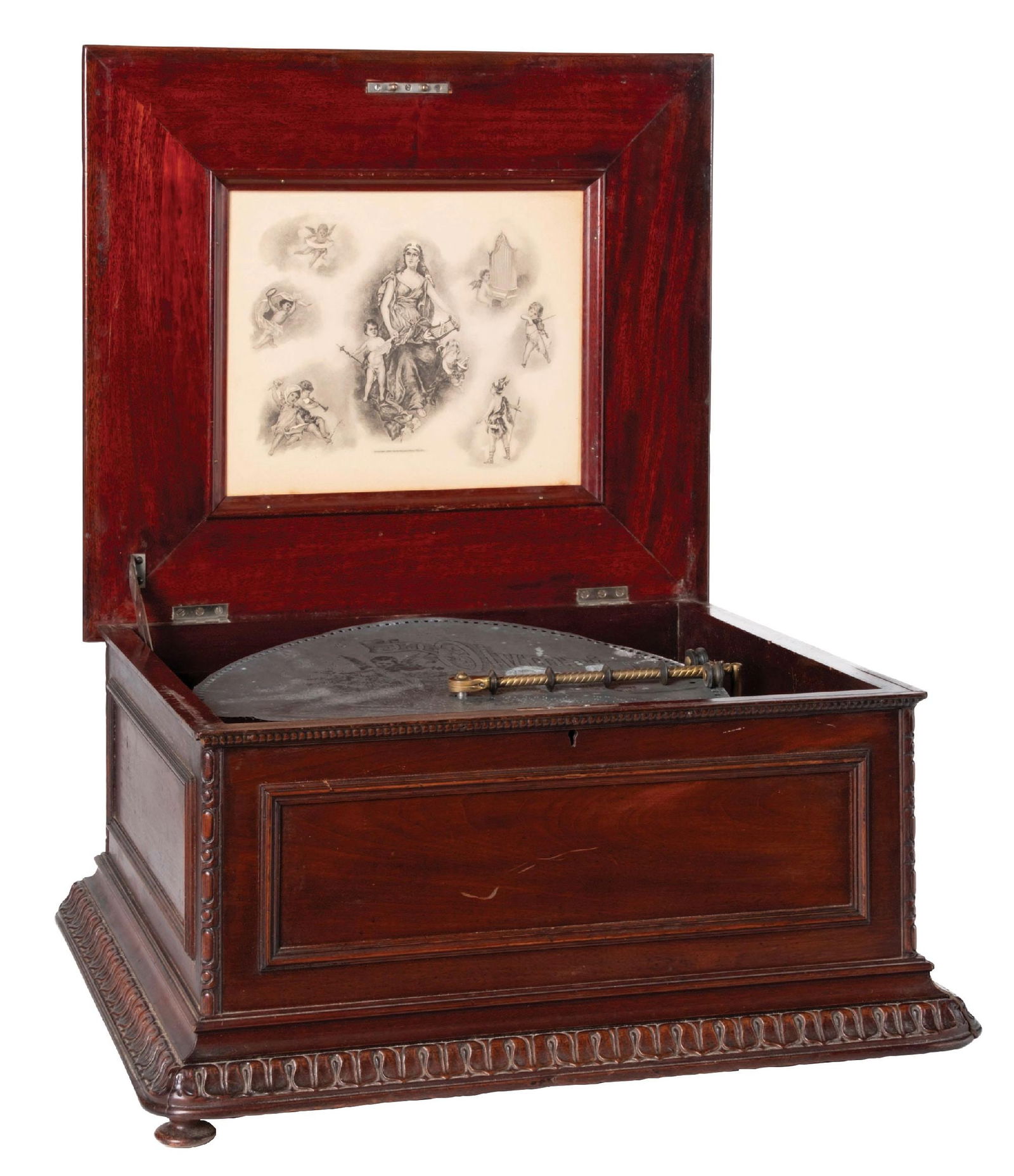 15 1/2 INCH REGINA DISC MUSIC BOXC.