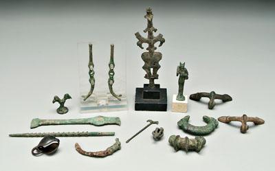 15 ancient objects: mounted