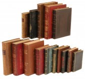15 ANTIQUE LEATHER BOUND BOOKS