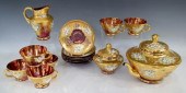 (15) BOHEMIAN GILT ENAMEL CRAN