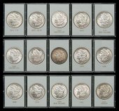 15 BU Morgan U.S. silver dolla