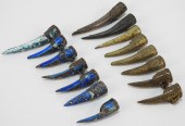 15 CHINESE SILVER ENAMELED & B