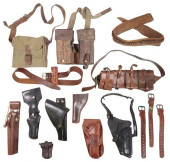 (15) COLLECTION OF LEATHER HOL