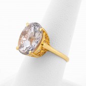 15 CTW PINK SAPPHIRE & 18K YEL