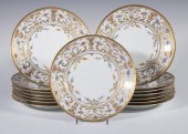 (15) DRESDEN PORCELAIN DESSERT