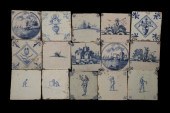 (15) EARLY DELFT TILES Collect