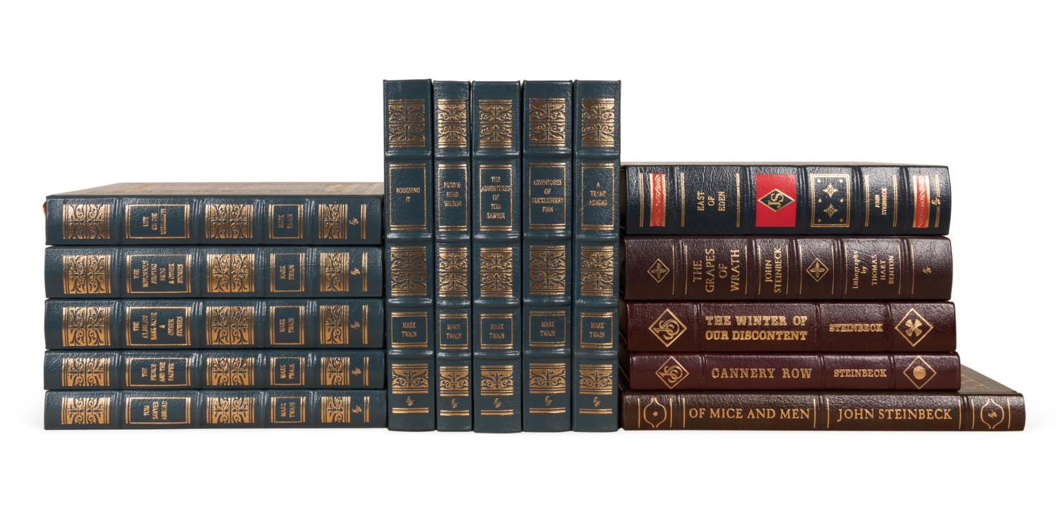 15 EASTON PRESS TWAIN & STEINBECK