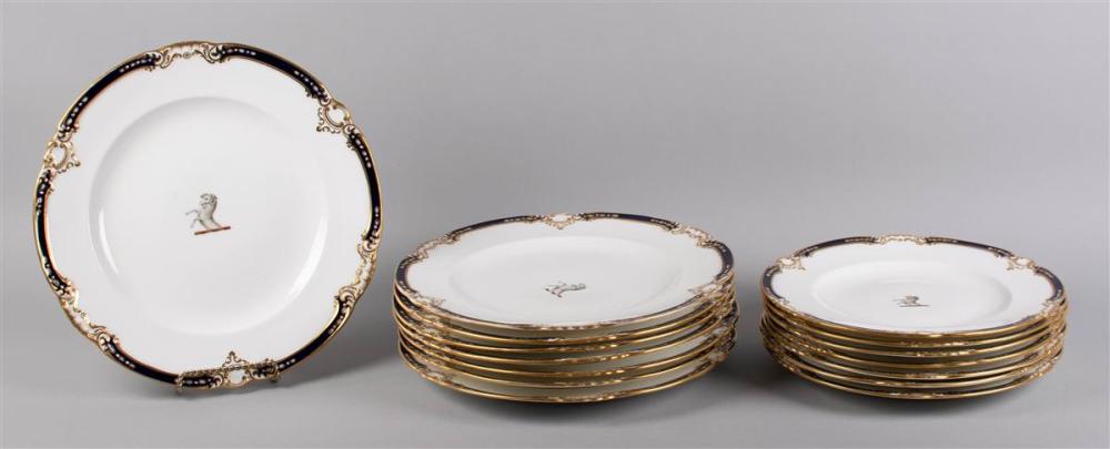 15 ENGLISH PORCELAIN ROCOCO REVIVAL