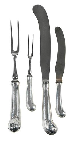 15 ENGLISH SILVER PISTOL GRIP