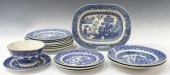 (15) ENGLISH STAFFORDSHIRE BLU