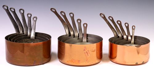(15) FRENCH GRADUATED COPPER