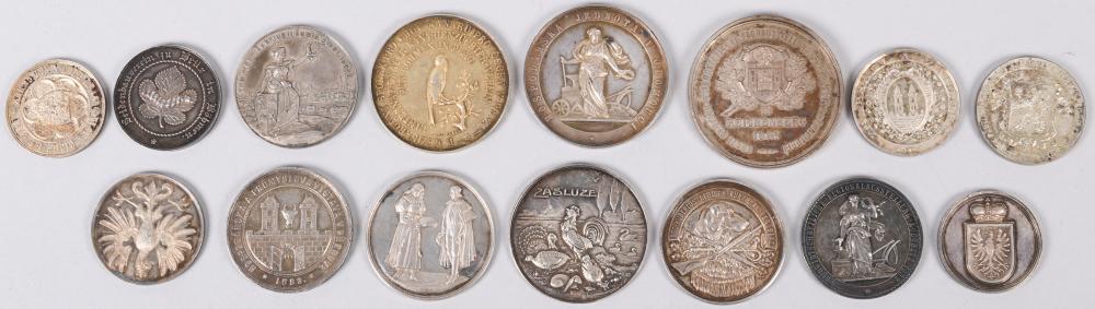 15 GERMAN AND CZECH SILVER