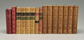 15 leather bound books: seven